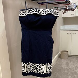 Strapless Vineyard Vines Dress With Pockets